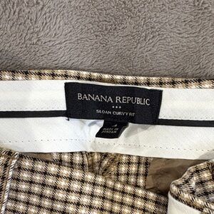 Banana Republic Brown Plaid Pants